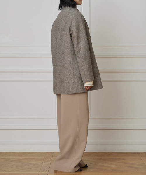 IENA LA BOUCLE（イエナラブークル）の「IENA LA BOUCLE ソフトダブルクロススラックス（スラックス・レディース・ナチュラル/チョコ/ブラック・34/40/38/36）」の18枚目の写真