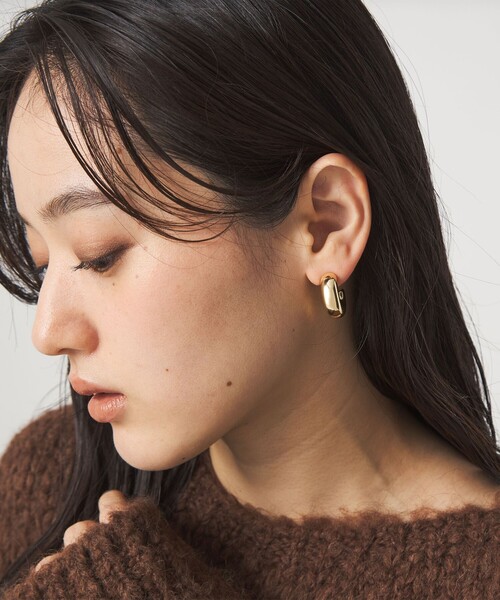 green label relaxing（グリーンレーベルリラクシング）の「【WEB限定】チューブ ライン フープピアス 2（ピアス（両耳用）・レディース・シルバー/ゴールド・FREE）」の11枚目の写真