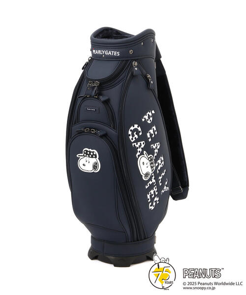 希少　パーリーゲイツ　SNOOPY　 合皮　キャディバッグ　46インチ対応 PEARLY GATES】【SNOOPY】 合皮キャディバッグ (46インチ対応) (UNISEX