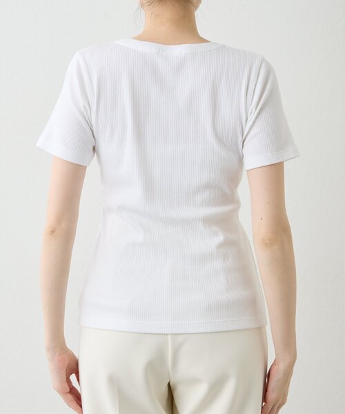 Drawing Numbers(ドローイング ナンバーズ)の「【Drawing Numbers】リブラウンドネックカットソー(Tシャツ/カットソー・レディース・ブラック/ホワイト・38)」の11枚目の写真