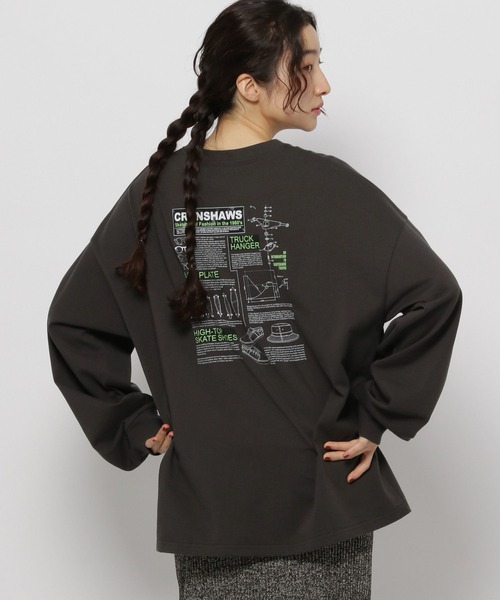 niko and...(ニコアンド)の「アソートグラフィックロングTシャツ(Tシャツ/カットソー・レディース・オフホワイト/ブラウン/ピンク/チャコール・MEDIUM/LARGE)」の16枚目の写真