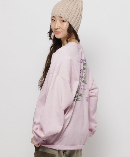 niko and...(ニコアンド)の「アソートグラフィックロングTシャツ(Tシャツ/カットソー・レディース・オフホワイト/ブラウン/ピンク/チャコール・MEDIUM/LARGE)」の20枚目の写真