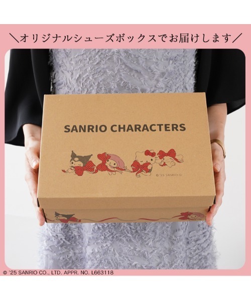 sanrio(サンリオ)の「sanrio/サンリオ リボンデザイン スニーカー 「ハローキティ、マイメロディ、シナモロール、クロミ」(スニーカー・レディース・ブラック/ホワイト系その他/ホワイト・S/M/L/LL)」の11枚目の写真