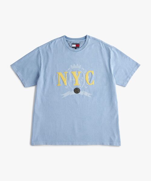 tommy jeans（トミー ジーンズ）の「リラックスベストバーシティTシャツ（Tシャツ/カットソー・メンズ・ベージュ/ブルー・LARGE/MEDIUM/SMALL）」の3枚目の写真