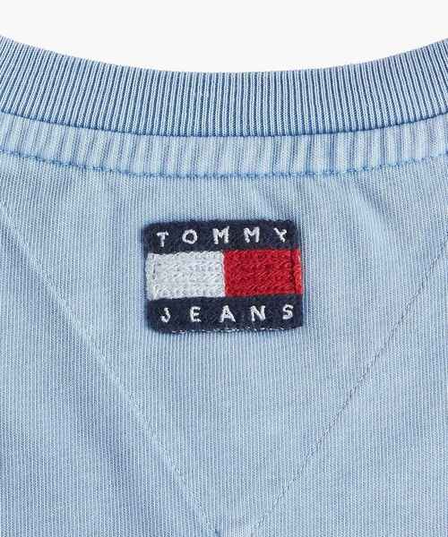 tommy jeans（トミー ジーンズ）の「リラックスベストバーシティTシャツ（Tシャツ/カットソー・メンズ・ベージュ/ブルー・LARGE/MEDIUM/SMALL）」の10枚目の写真