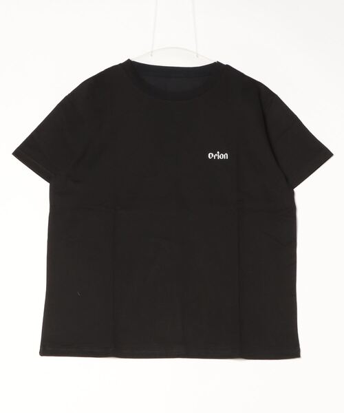FUNALIVE(ファンアライブ)の「オリオン刺繍 かすれプリントT 半袖(Tシャツ/カットソー・レディース・ブラック/オフホワイト・FREE)」の1枚目の写真
