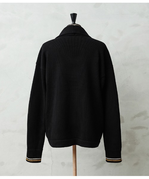 WAIPER.inc（ワイパーインク）の「WAIPER.inc 米軍 USMA カデットセーター【WP1106】（カーディガン/ボレロ・メンズ・ブラック・L/XL/XXL）」の4枚目の写真