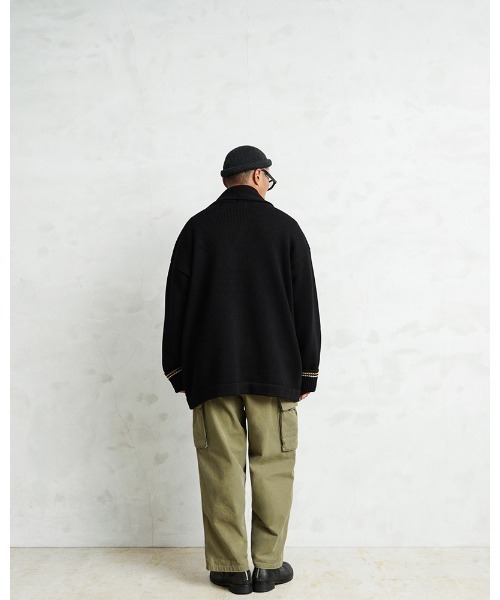 WAIPER.inc（ワイパーインク）の「WAIPER.inc 米軍 USMA カデットセーター【WP1106】（カーディガン/ボレロ・メンズ・ブラック・L/XL/XXL）」の7枚目の写真
