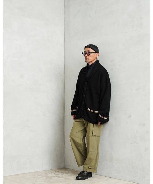 WAIPER.inc（ワイパーインク）の「WAIPER.inc 米軍 USMA カデットセーター【WP1106】（カーディガン/ボレロ・メンズ・ブラック・L/XL/XXL）」の8枚目の写真