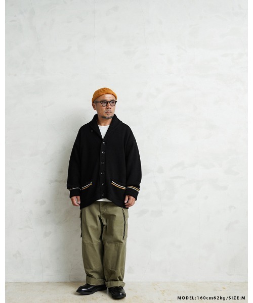 WAIPER.inc（ワイパーインク）の「WAIPER.inc 米軍 USMA カデットセーター【WP1106】（カーディガン/ボレロ・メンズ・ブラック・L/XL/XXL）」の10枚目の写真