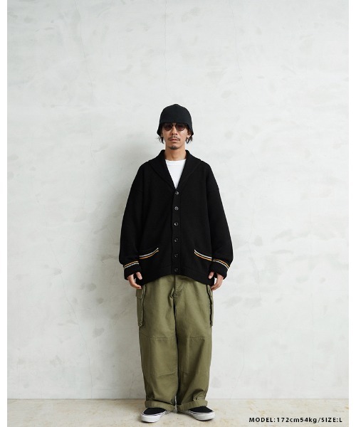 WAIPER.inc（ワイパーインク）の「WAIPER.inc 米軍 USMA カデットセーター【WP1106】（カーディガン/ボレロ・メンズ・ブラック・L/XL/XXL）」の11枚目の写真