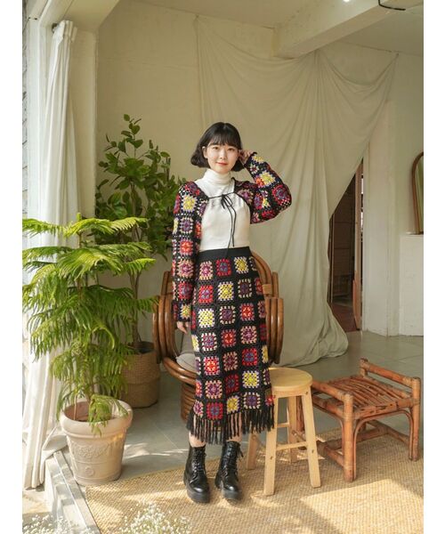 MUSINSA STANDARD WOMAN（ムシンサスタンダードウーマン）の「レディースリブ編みスリムタートルネックニット[アイボリー]（ニット/セーター・レディース・その他・SMALL/MEDIUM/LARGE/X-SMALL）」の12枚目の写真