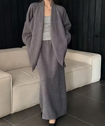 ニットカーディガンセットアップ