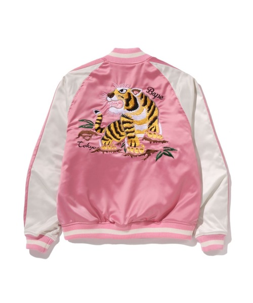 BAPE SOUVENIR JACKET エイプ スカジャン M 日本限定 刺繍 A BATHING APE（アベイシングエイプ） スカジャン BAPE SOUVENIR