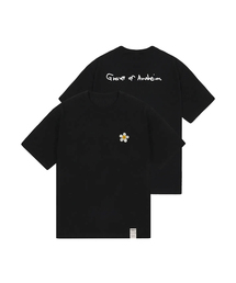 GRAVER（グレーバー）の「[UNISEX] Flower Embroidery Back Logo Short Sleeve Tee_Black（Tシャツ/カットソー・メンズ）」