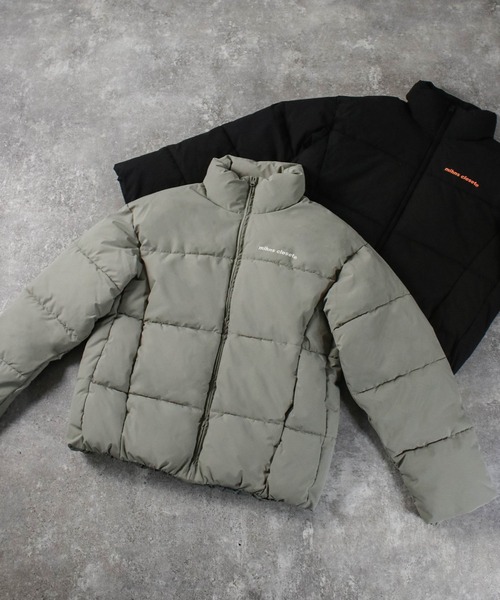 mihns closet(ミンズクローゼット)の「【mihns closet/ミンズクローゼット】パデッドジャケット ショートブルゾン メンズ レディース ユニセックス(ダウンジャケット/コート・レディース・オフホワイト/ミント/ブラック・LL/M/L/S)」の3枚目の写真