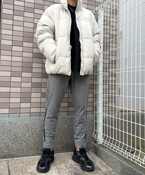 mihns closet(ミンズクローゼット)の「【mihns closet/ミンズクローゼット】パデッドジャケット ショートブルゾン メンズ レディース ユニセックス(ダウンジャケット/コート・レディース・オフホワイト/ミント/ブラック・LL/M/L/S)」の5枚目の写真