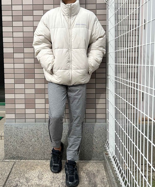 mihns closet(ミンズクローゼット)の「【mihns closet/ミンズクローゼット】パデッドジャケット ショートブルゾン メンズ レディース ユニセックス(ダウンジャケット/コート・レディース・オフホワイト/ミント/ブラック・LL/M/L/S)」の6枚目の写真