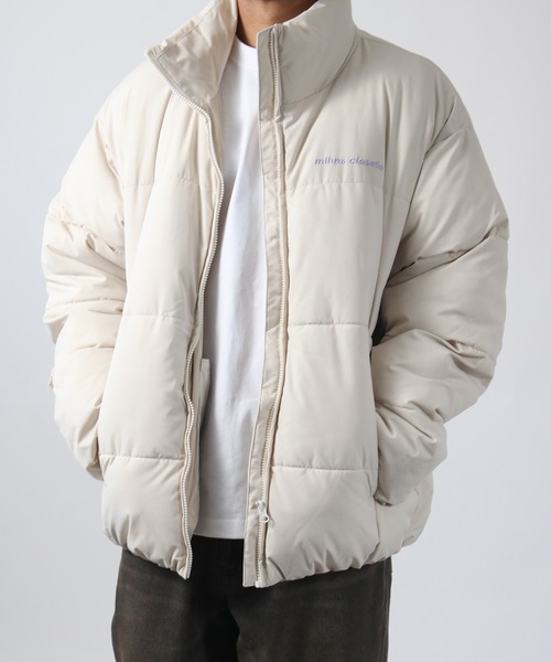 mihns closet(ミンズクローゼット)の「【mihns closet/ミンズクローゼット】パデッドジャケット ショートブルゾン メンズ レディース ユニセックス(ダウンジャケット/コート・レディース・オフホワイト/ミント/ブラック・LL/M/L/S)」の11枚目の写真