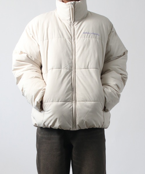 mihns closet(ミンズクローゼット)の「【mihns closet/ミンズクローゼット】パデッドジャケット ショートブルゾン メンズ レディース ユニセックス(ダウンジャケット/コート・レディース・オフホワイト/ミント/ブラック・LL/M/L/S)」の12枚目の写真
