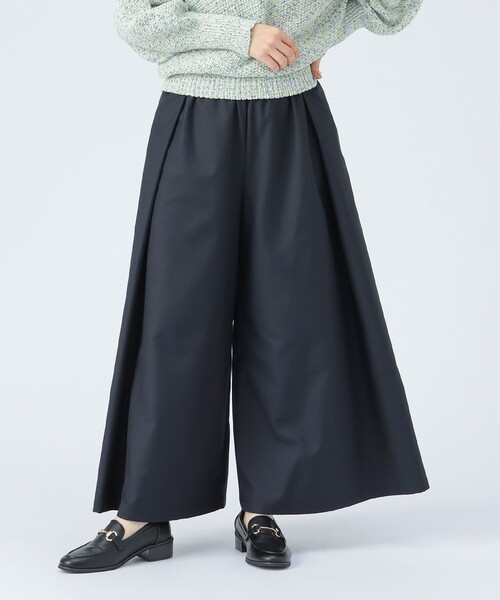 BEAMS HEART（ビームスハート）の「タック ワイドパンツ（その他パンツ・レディース・ライトブルー/チャコールグレー/ネイビー・FREE）」の3枚目の写真