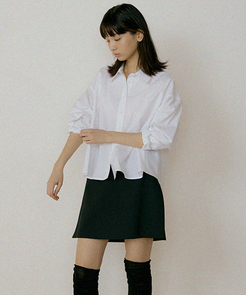 LINGSEOUL（リングソウル）の「basic cotton shirt-white（シャツ/ブラウス・レディース・その他・FREE）」の3枚目の写真
