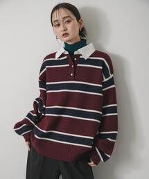 ラガーシャツ」に該当するレッド/赤色系のレディースファッション通販