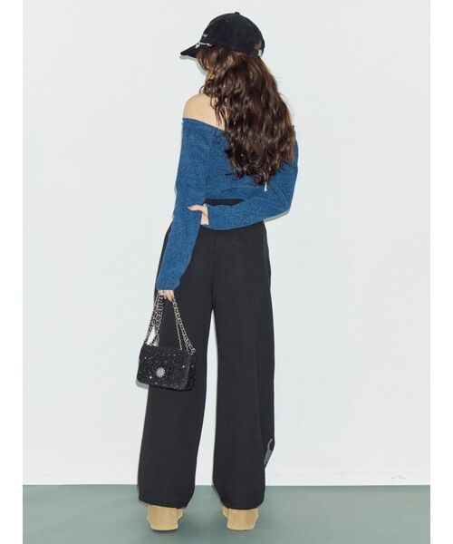 EVRIS（エヴリス）の「グラフィックプリントスウェットパンツ（スウェットパンツ・レディース・グレー/ブラック・MEDIUM/SMALL）」の11枚目の写真