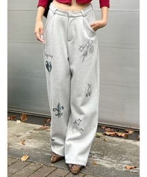 EVRIS | グラフィックプリントスウェットパンツ(スウェットパンツ)