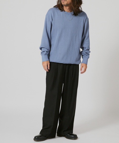 FLISTFIA(フリストフィア)の「FLISTFIA Long Sleeve Sweater / LR04016(スウェット・メンズ・ブルー/グリーン・4)」の16枚目の写真