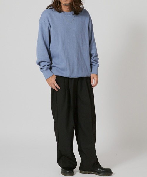 FLISTFIA(フリストフィア)の「FLISTFIA Long Sleeve Sweater / LR04016(スウェット・メンズ・ブルー/グリーン・4)」の17枚目の写真