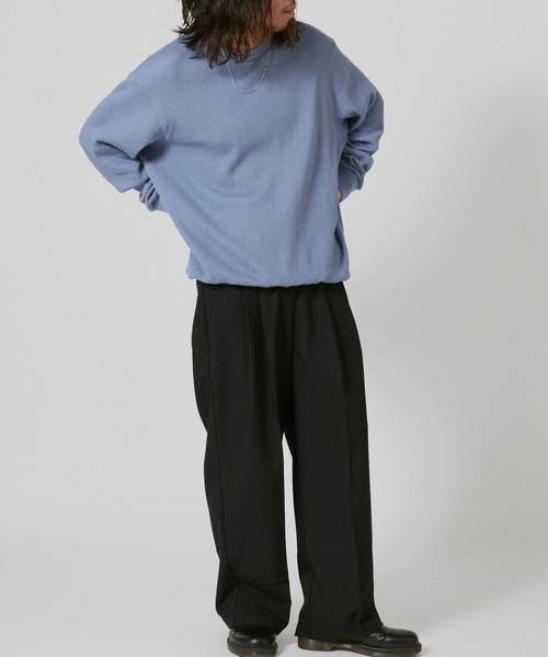 FLISTFIA(フリストフィア)の「FLISTFIA Long Sleeve Sweater / LR04016(スウェット・メンズ・ブルー/グリーン・4)」の18枚目の写真