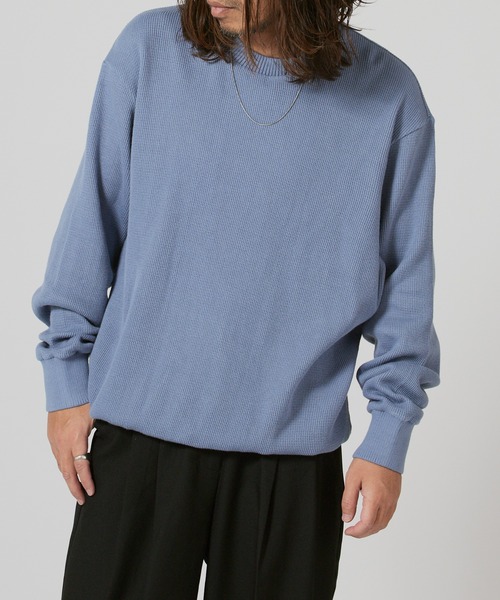 FLISTFIA(フリストフィア)の「FLISTFIA Long Sleeve Sweater / LR04016(スウェット・メンズ・ブルー/グリーン・4)」の13枚目の写真