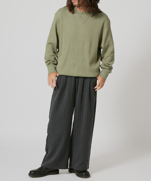 FLISTFIA(フリストフィア)の「FLISTFIA Long Sleeve Sweater / LR04016(スウェット・メンズ・ブルー/グリーン・4)」の8枚目の写真