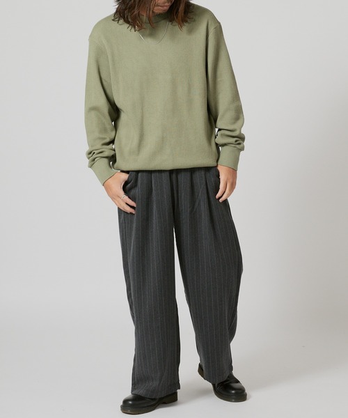 FLISTFIA(フリストフィア)の「FLISTFIA Long Sleeve Sweater / LR04016(スウェット・メンズ・ブルー/グリーン・4)」の9枚目の写真