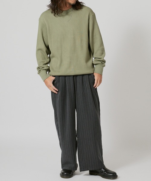 FLISTFIA(フリストフィア)の「FLISTFIA Long Sleeve Sweater / LR04016(スウェット・メンズ・ブルー/グリーン・4)」の10枚目の写真