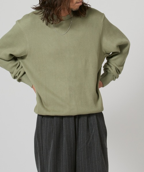 FLISTFIA(フリストフィア)の「FLISTFIA Long Sleeve Sweater / LR04016(スウェット・メンズ・ブルー/グリーン・4)」の4枚目の写真