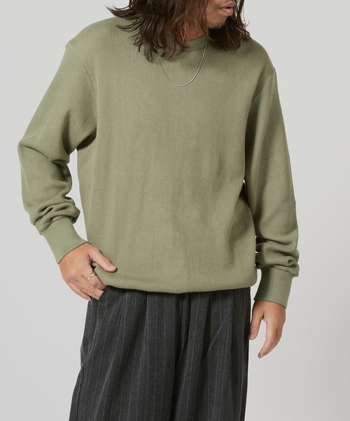 FLISTFIA(フリストフィア)の「FLISTFIA Long Sleeve Sweater / LR04016(スウェット・メンズ・ブルー/グリーン・4)」の5枚目の写真