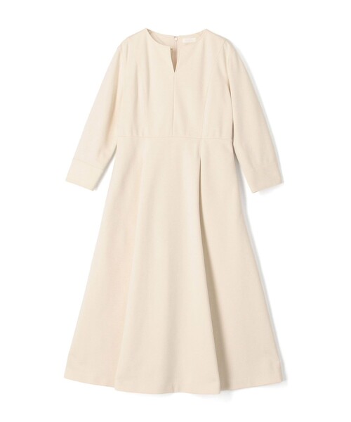 BALLSEY(ボールジィ)の「■コットンアムンゼン フィット&フレアワンピース(ワンピース・レディース・ライトベージュ/ネイビー・36)」の2枚目の写真