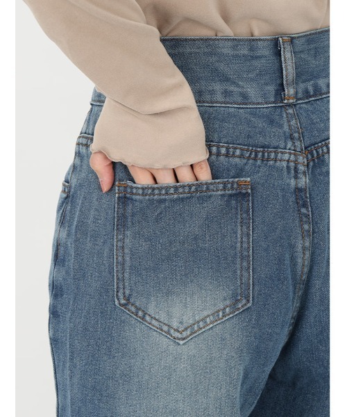 fifth（フィフス）の「ダブルボタンストレートデニム（デニムパンツ・レディース・ブルー/ブラック・M）」の16枚目の写真