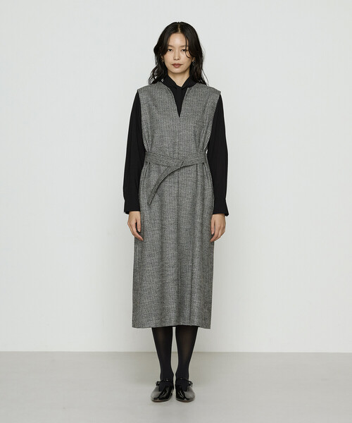 K.T KIYOKO TAKASE（キヨコタカセ）の「千鳥バランサー ジャンパードレス（ワンピース・レディース・ブラック系その他・9号/7号/11号）」の7枚目の写真