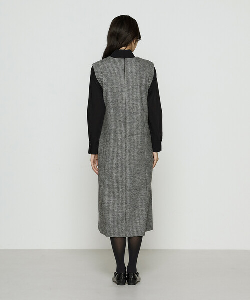 K.T KIYOKO TAKASE（キヨコタカセ）の「千鳥バランサー ジャンパードレス（ワンピース・レディース・ブラック系その他・9号/7号/11号）」の9枚目の写真