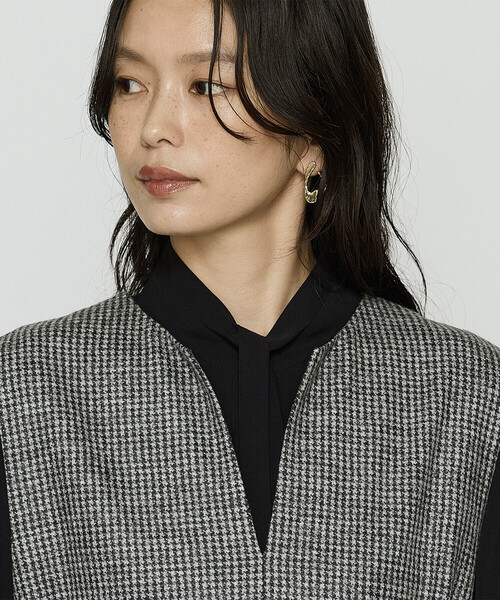 K.T KIYOKO TAKASE（キヨコタカセ）の「千鳥バランサー ジャンパードレス（ワンピース・レディース・ブラック系その他・9号/7号/11号）」の10枚目の写真