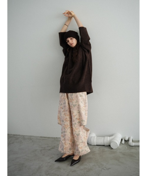 Katrin TOKYO(カトリーントーキョー)の「slit curve denim(デニムパンツ・レディース・ブラック/ピンク系その他・XS/S/M/S-Short)」の6枚目の写真