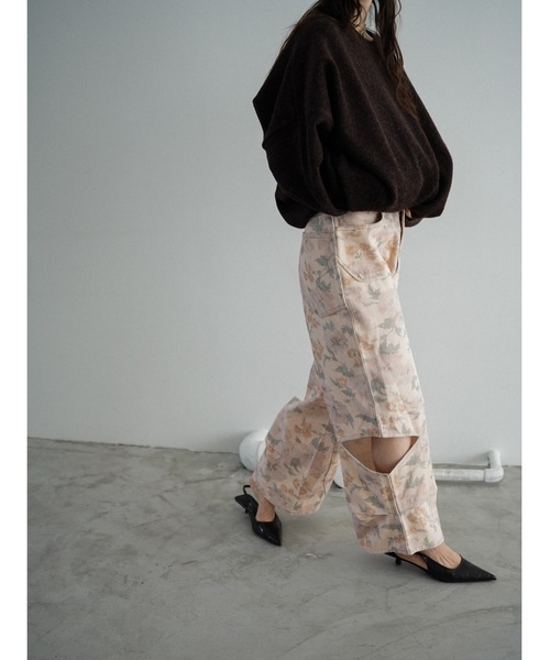 Katrin TOKYO(カトリーントーキョー)の「slit curve denim(デニムパンツ・レディース・ブラック/ピンク系その他・XS/S/M/S-Short)」の9枚目の写真