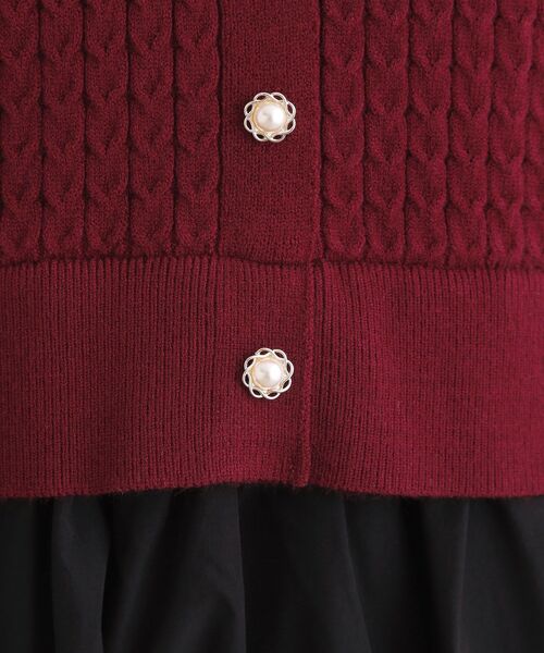 grove（グローブ）の「ケーブルニットドッキングワンピース（ワンピース・レディース・グレー/ブラック/ボルドー・02/03/01/04/05）」の15枚目の写真