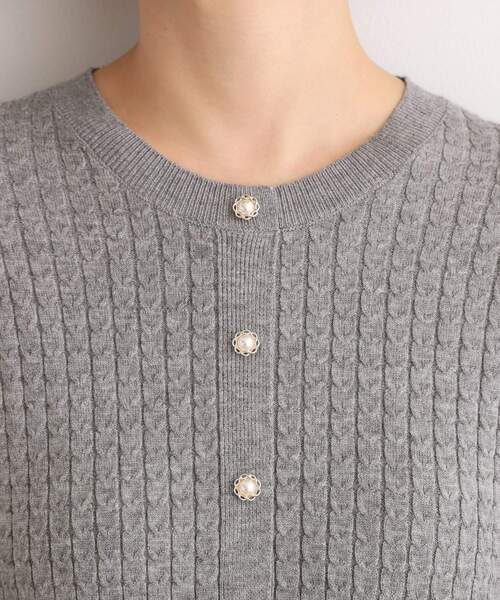 grove（グローブ）の「ケーブルニットドッキングワンピース（ワンピース・レディース・グレー/ブラック/ボルドー・02/03/01/04/05）」の19枚目の写真