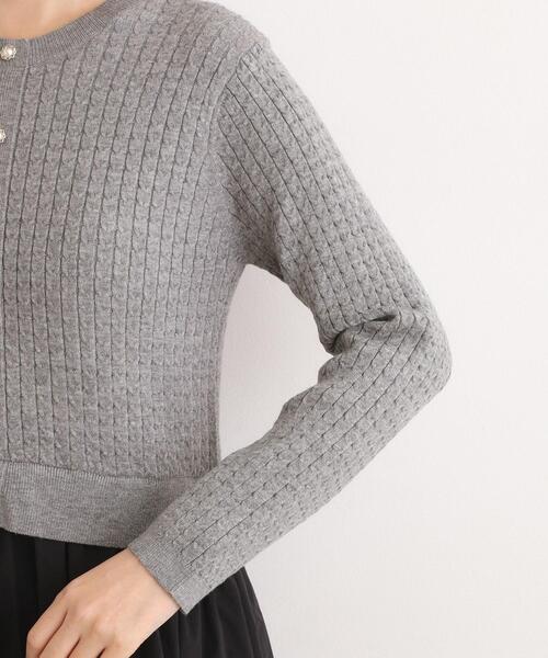 grove（グローブ）の「ケーブルニットドッキングワンピース（ワンピース・レディース・グレー/ブラック/ボルドー・02/03/01/04/05）」の20枚目の写真