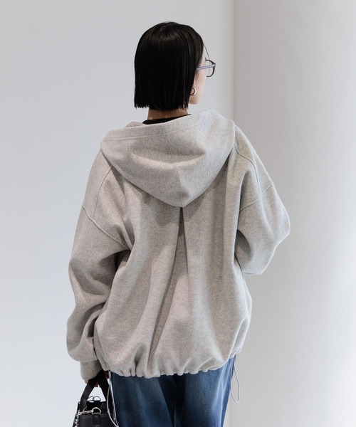 BAYFLOW（ベイフロー）の「ウーリーボンディングパーカー（ブルゾン・レディース・グレー/ブラック・FREE）」の18枚目の写真