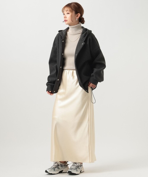 BAYFLOW（ベイフロー）の「ウーリーボンディングパーカー（ブルゾン・レディース・グレー/ブラック・FREE）」の20枚目の写真